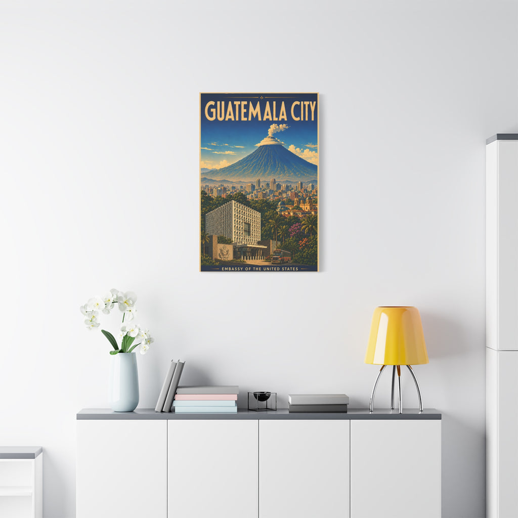 Guatemala City Embassy Wrapped Canvas