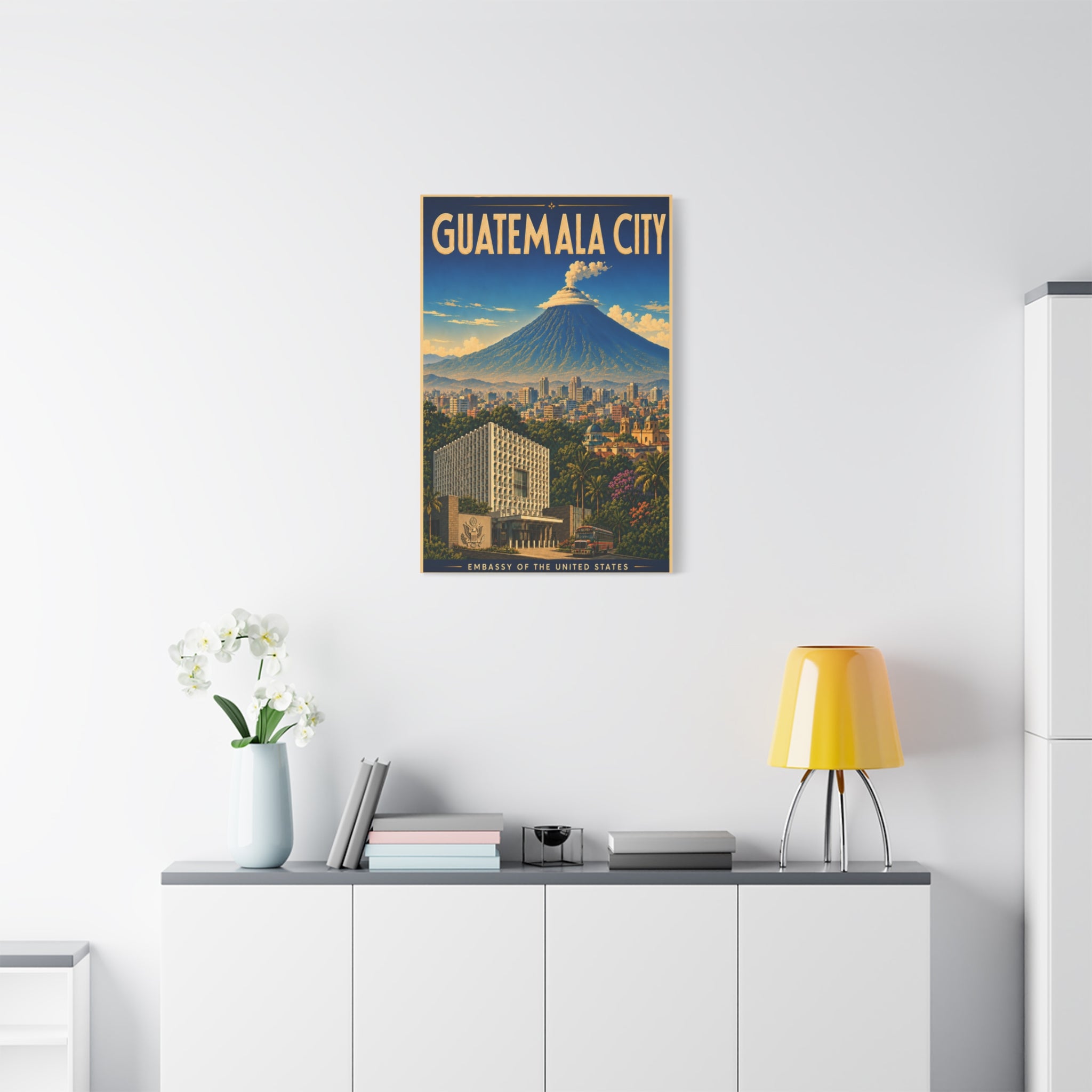 Guatemala City Embassy Wrapped Canvas