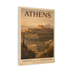 Athens Embassy Wrapped Canvas