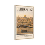 Jerusalem Embassy Wrapped Canvas Framed