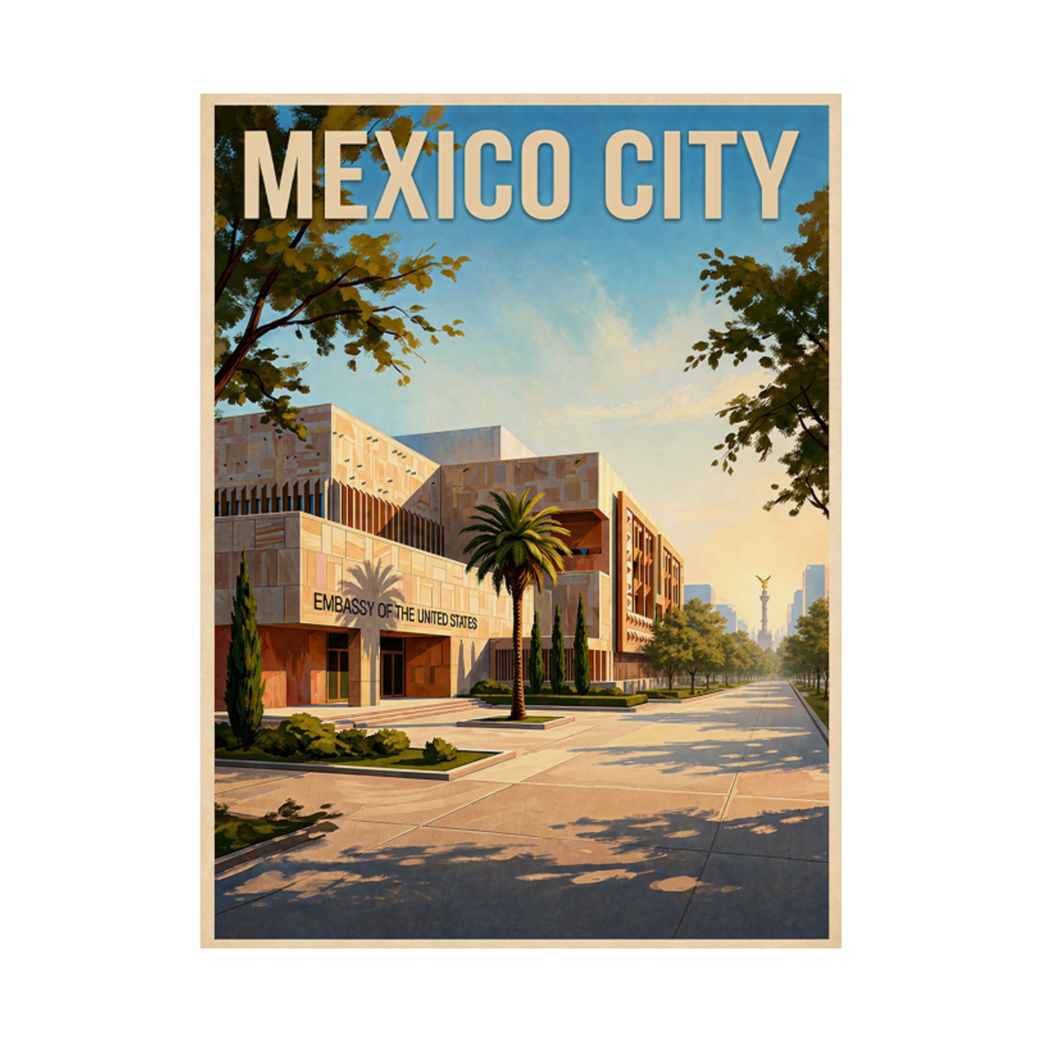 Mexico City Embassy Poster