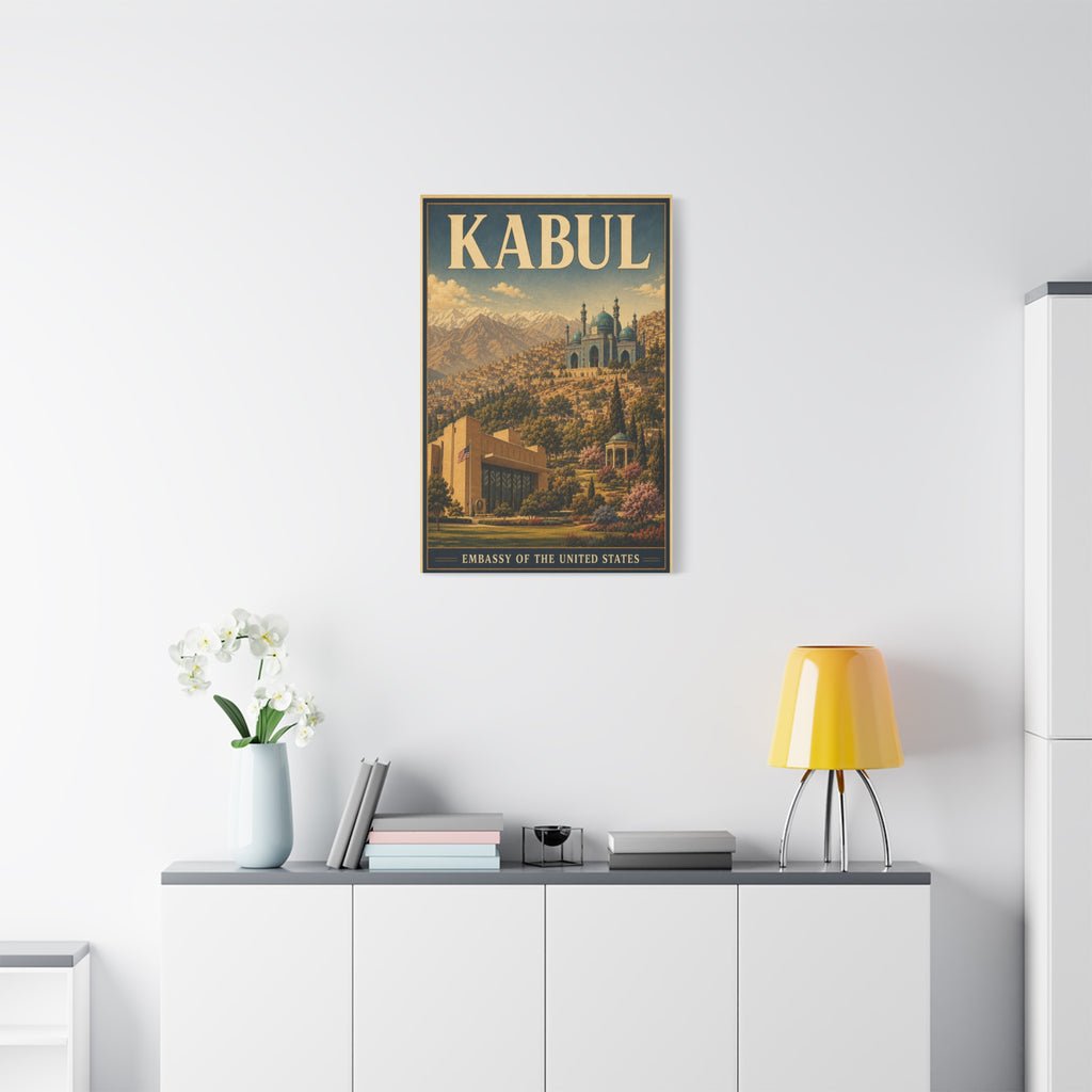Kabul Embassy Wrapped Canvas