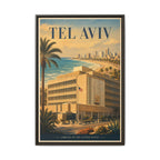 Tel Aviv Embassy Wrapped Canvas Framed