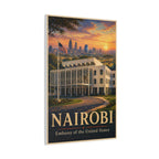 Nairobi Embassy Wrapped Canvas