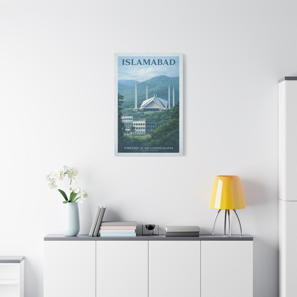 Islamabad Embassy Wrapped Canvas