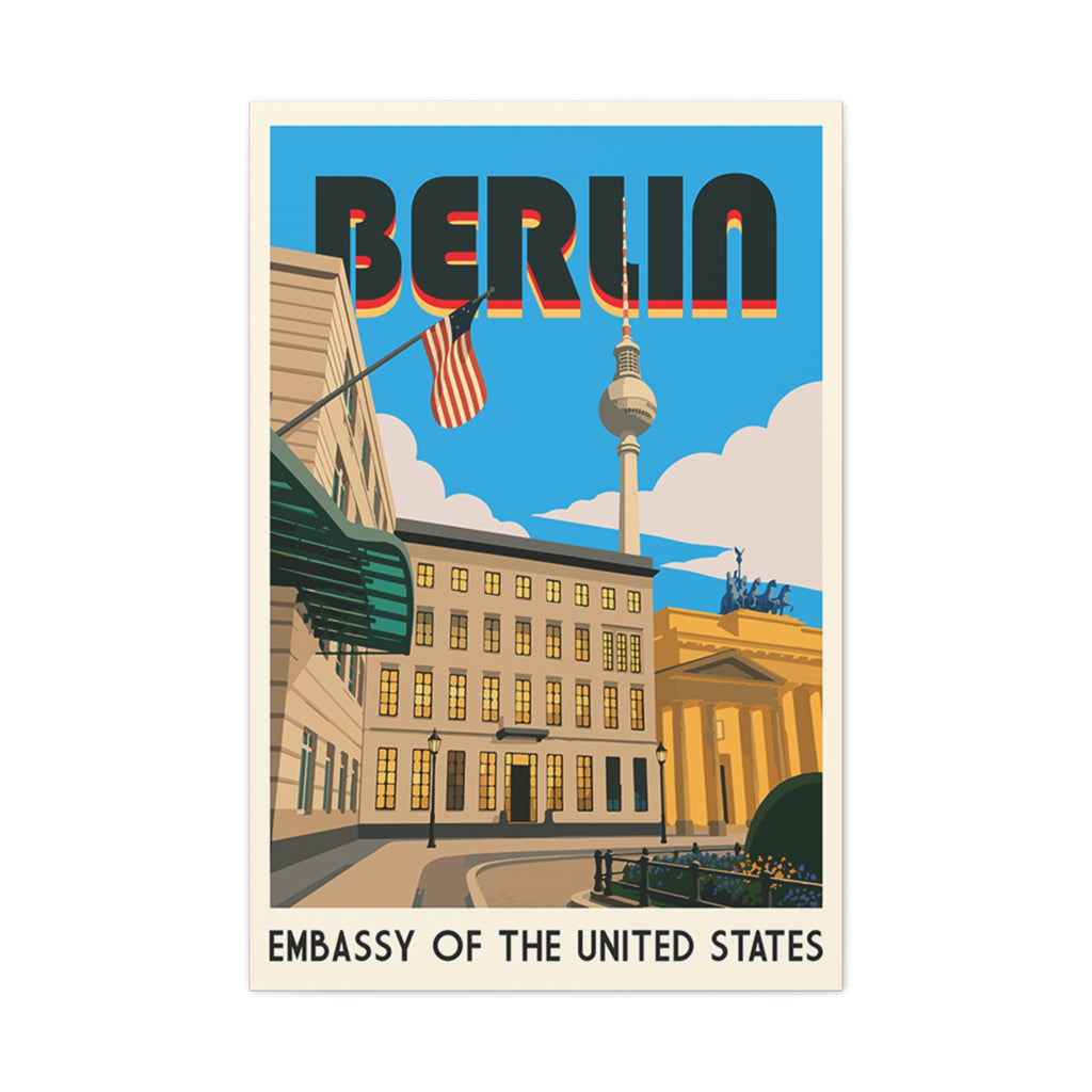 Berlin Embassy Wrapped Canvas