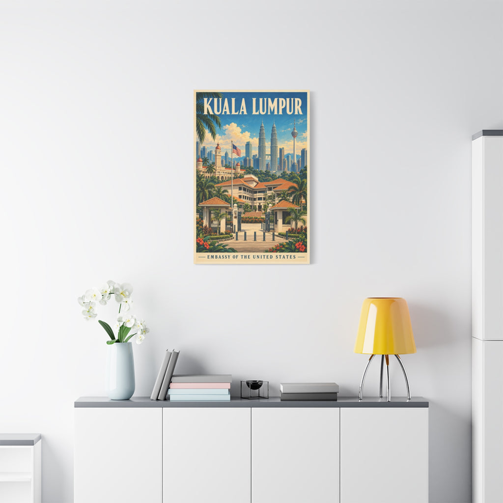 Kuala Lumpur Embassy Wrapped Canvas
