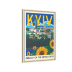 Kyiv Embassy Wrapped Canvas Framed