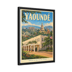 Yaoundé Embassy Wrapped Canvas Framed