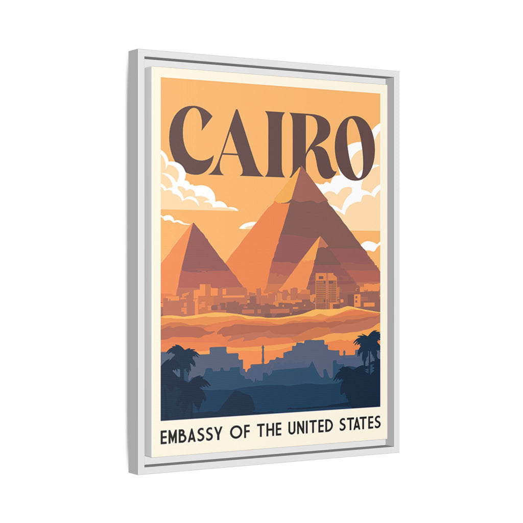 Cairo Embassy Wrapped Canvas Framed