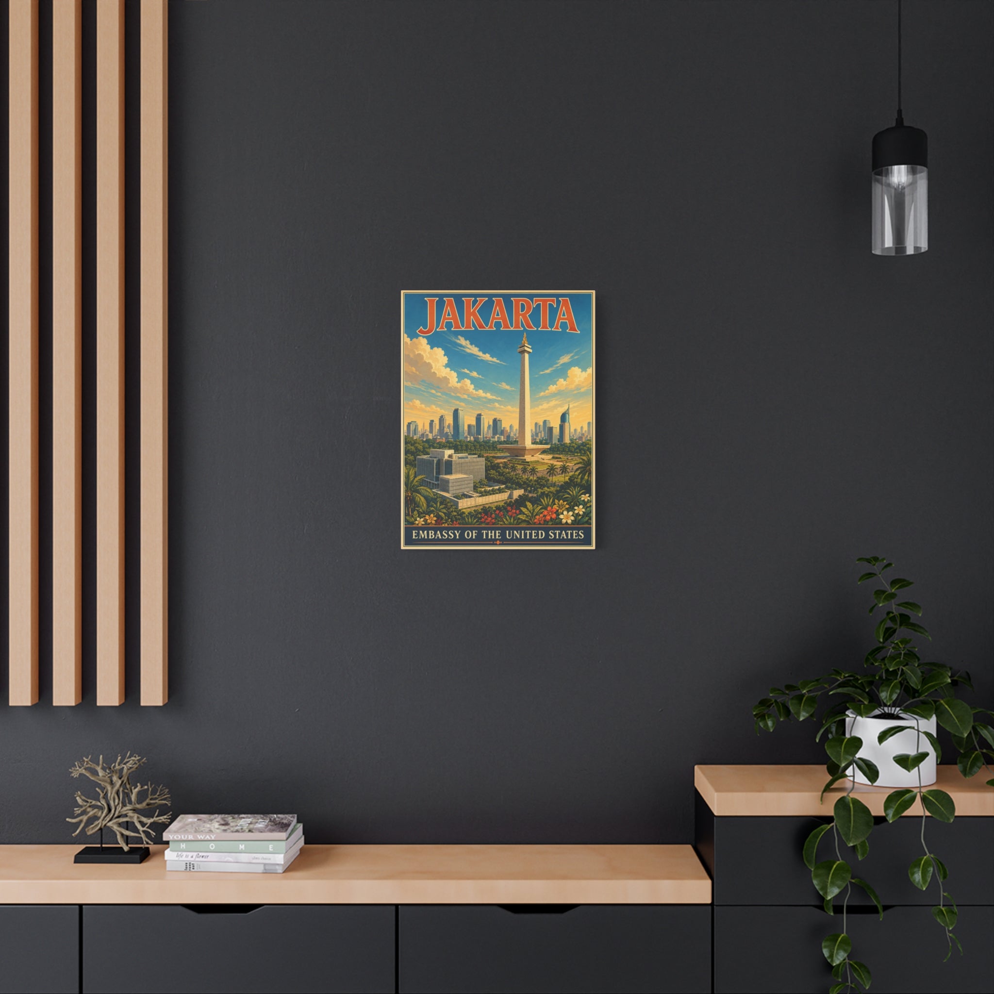 Jakarta Embassy Wrapped Canvas