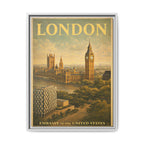 London Embassy Wrapped Canvas Framed