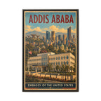 Addis Ababa Embassy Wrapped Canvas Framed