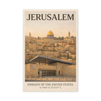 Jerusalem Embassy Wrapped Canvas