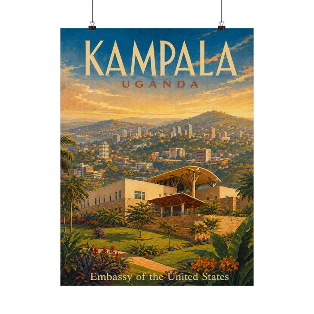 Kampala Uganda Embassy Poster