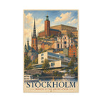 Stockholm Embassy Wrapped Canvas