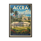 Accra Embassy Wrapped Canvas Framed