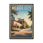 Mexico City Embassy Wrapped Canvas Framed