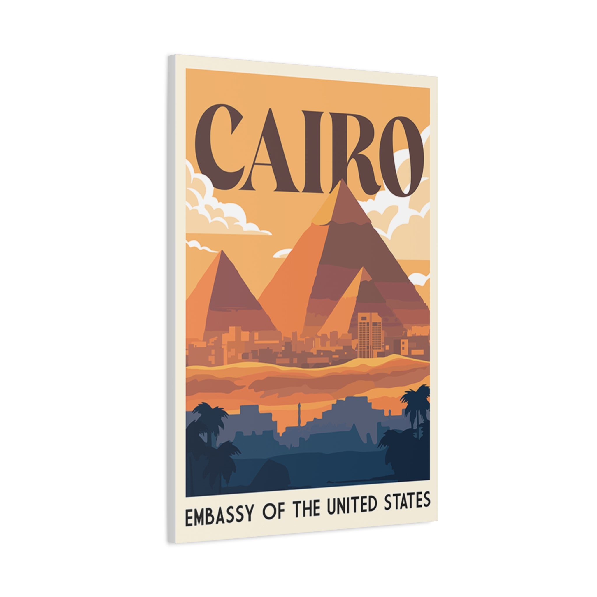 Cairo Embassy Wrapped Canvas