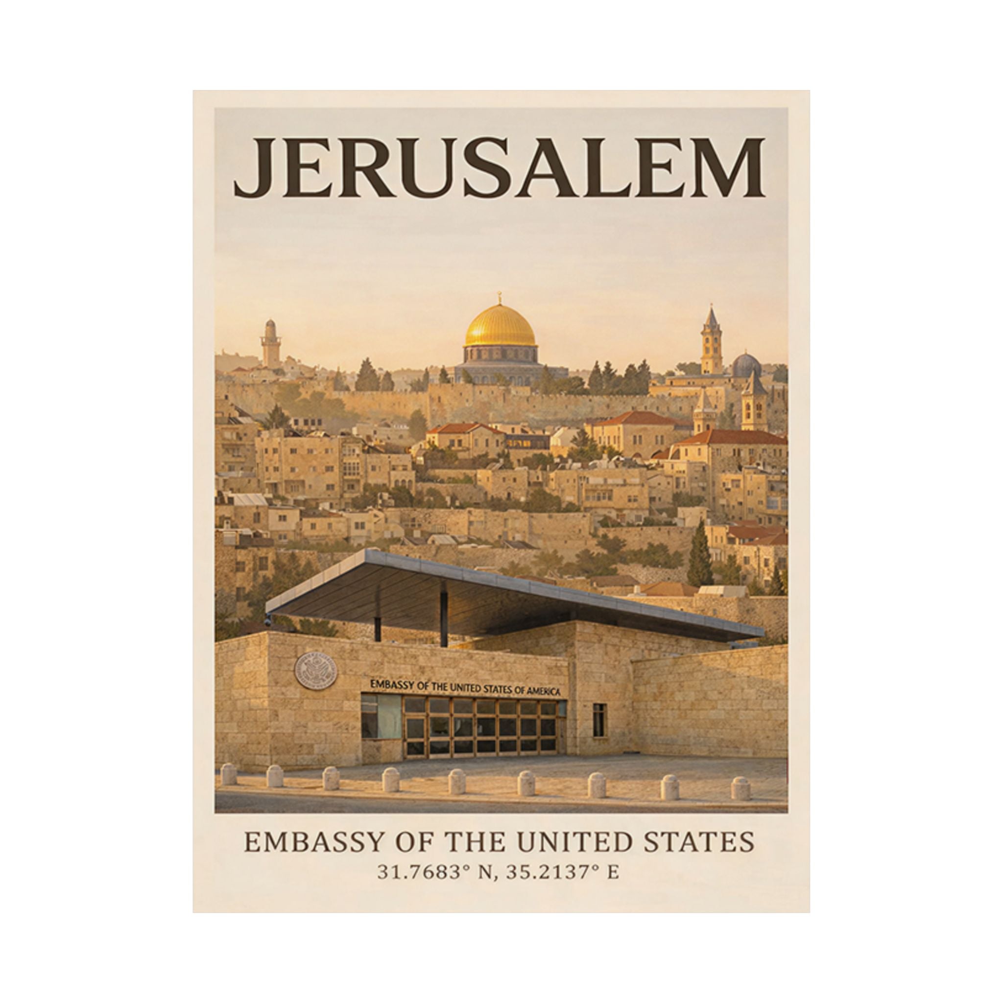 Jerusalem Embassy Poster