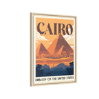 Cairo Embassy Wrapped Canvas Framed