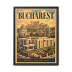 Bucharest Embassy Wrapped Canvas Framed