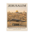 Jerusalem Embassy Wrapped Canvas