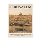 Jerusalem Embassy Wrapped Canvas