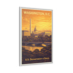 Washington D.C. Department of State Wrapped Canvas Framed