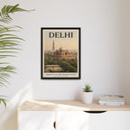Delhi Embassy Wrapped Canvas Framed