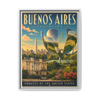 Buenos Aires Embassy Wrapped Canvas Framed