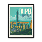 Taipei Embassy Wrapped Canvas Framed