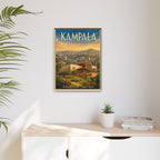 Kampala Uganda Embassy Wrapped Canvas Framed