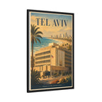 Tel Aviv Embassy Wrapped Canvas Framed