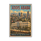 Addis Ababa Embassy Wrapped Canvas Framed