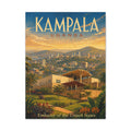 Kampala Uganda Embassy Wrapped Canvas
