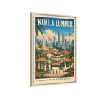 Kuala Lumpur Embassy Wrapped Canvas Framed