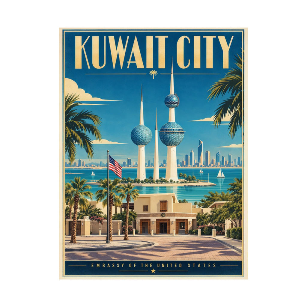 Kuwait City Embassy Poster