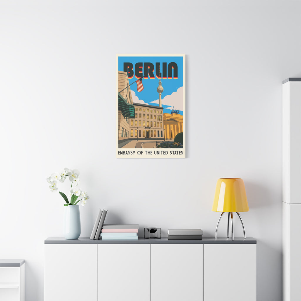 Berlin Embassy Wrapped Canvas