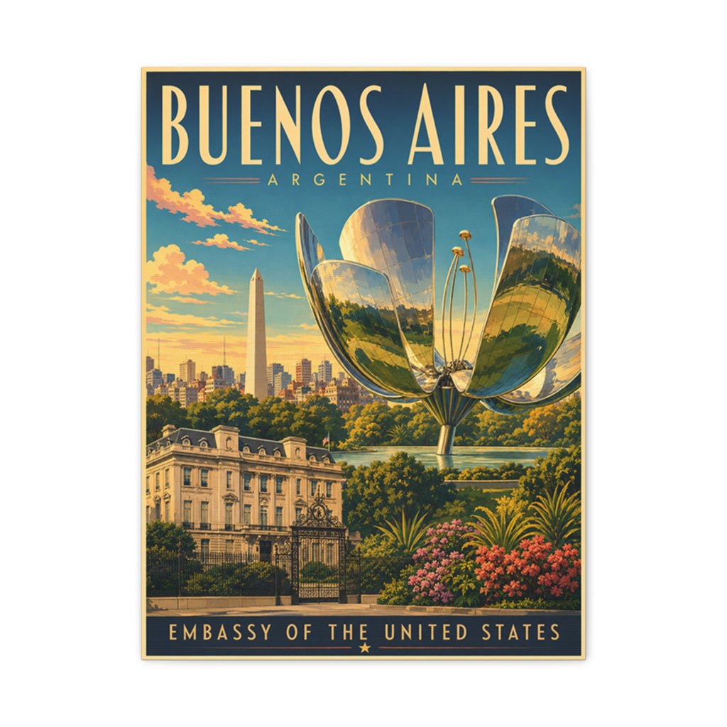 Buenos Aires Embassy Wrapped Canvas