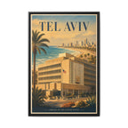 Tel Aviv Embassy Wrapped Canvas Framed