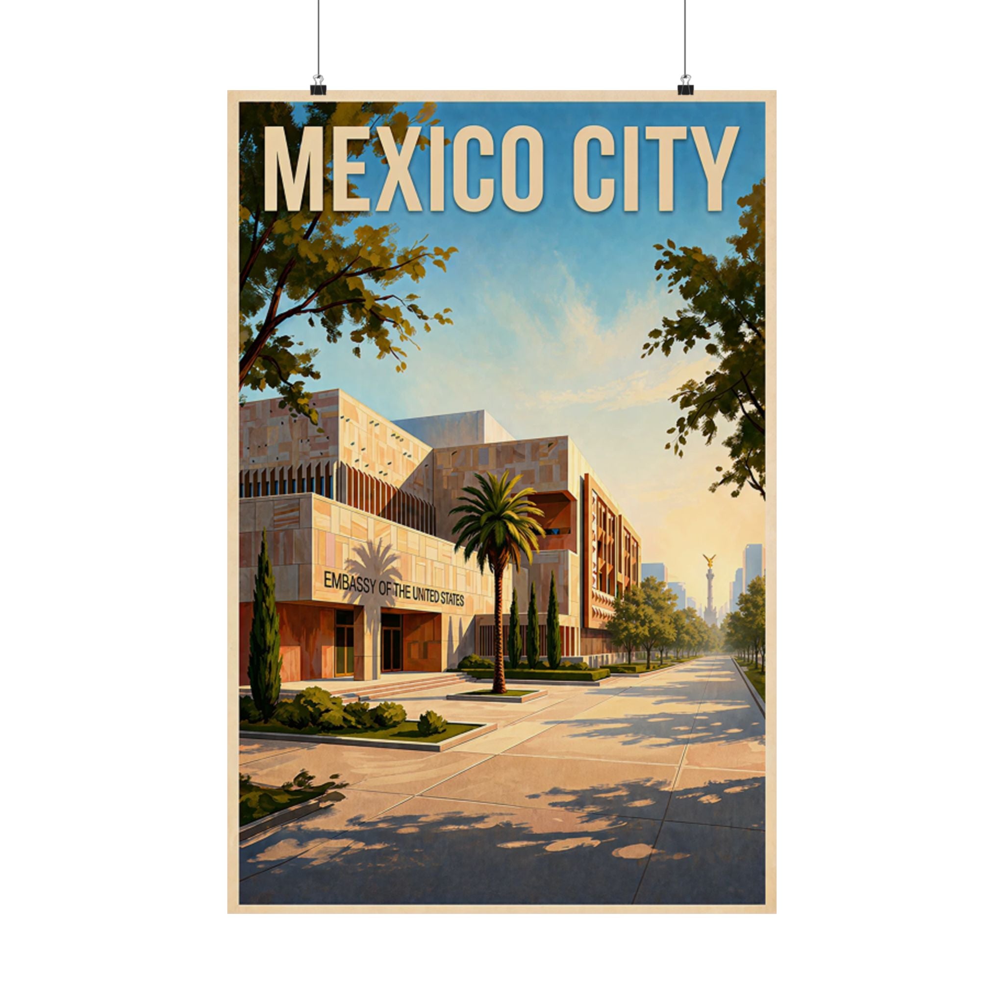 Mexico City Embassy Poster