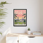 Brasília Embassy Wrapped Canvas Framed