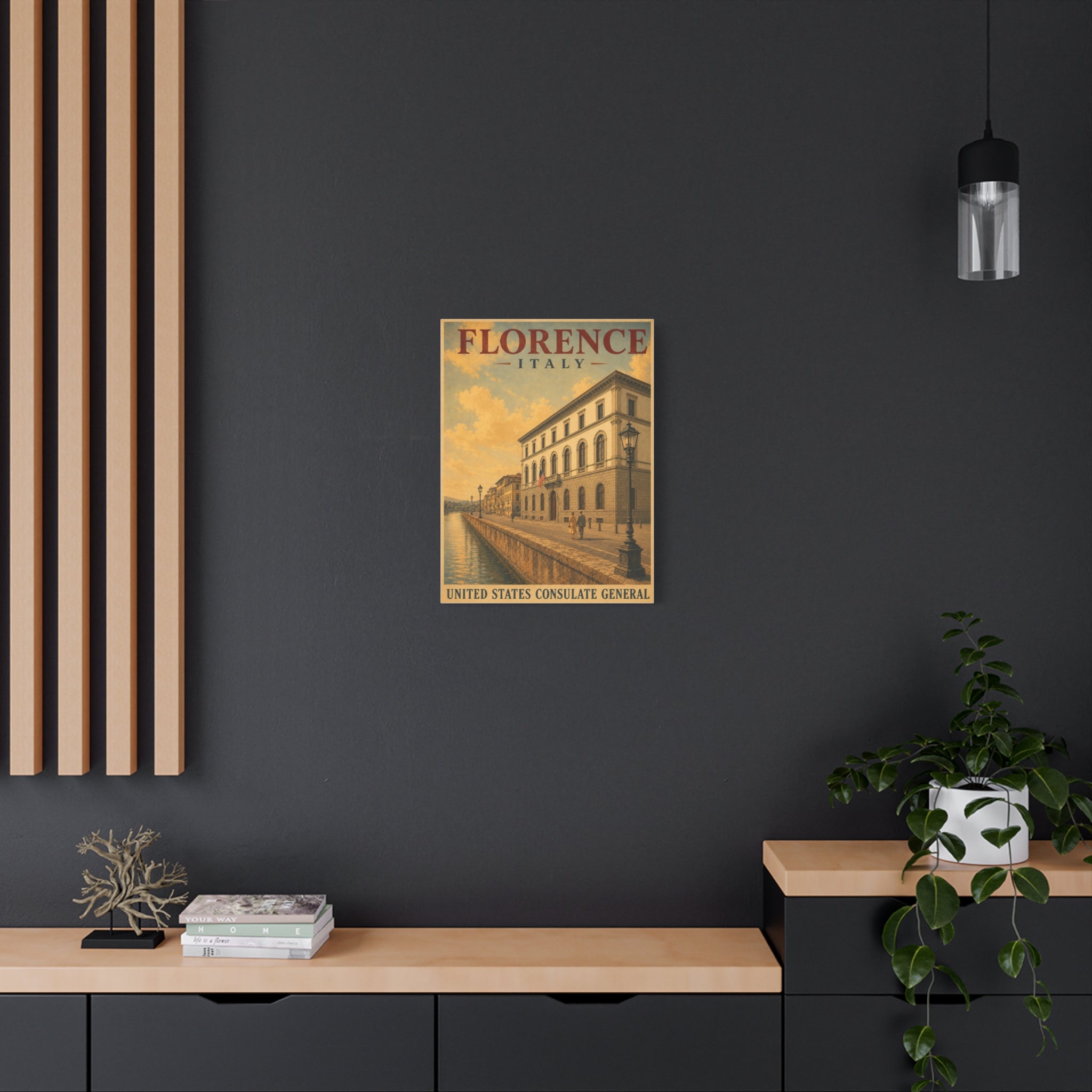 Florence Consulate General Wrapped Canvas
