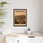 Athens Embassy Wrapped Canvas Framed