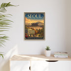 Seoul Embassy Wrapped Canvas Framed