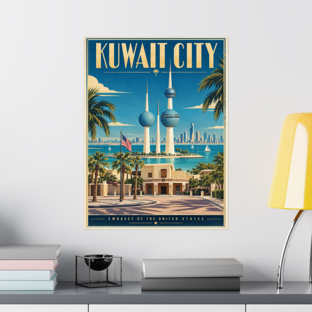 Kuwait City Embassy Poster