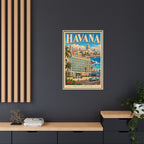 Havana Embassy Wrapped Canvas Framed