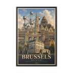 Brussels Embassy Wrapped Canvas Framed