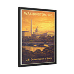 Washington D.C. Department of State Wrapped Canvas Framed